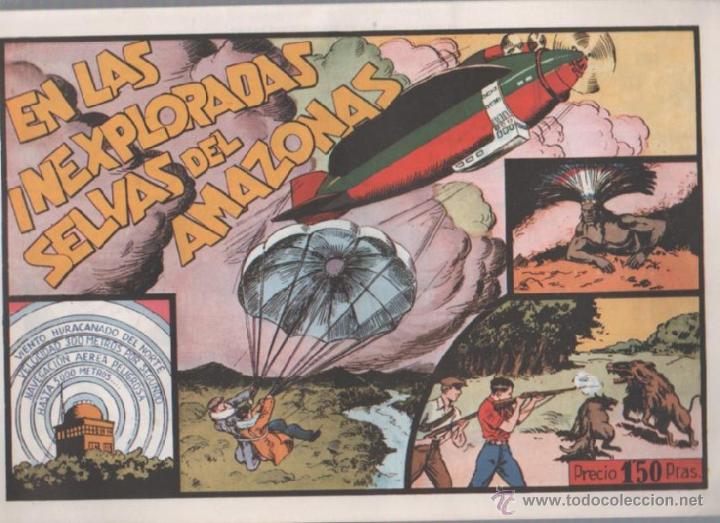 Tebeos: FACSIMIL. EN LAS EXPLORADAS SELVAS DEL AMAZONAS. COMIC-MAN. - Foto 1