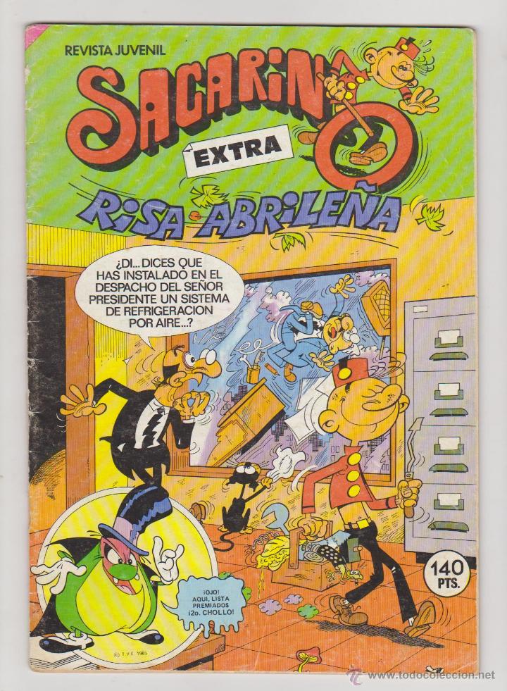 Tebeos: Sacarino Extra n&ordm;  86. Risa Abrile&ntilde;a. Bruguera  1985. - Foto 1