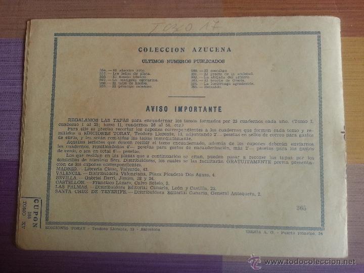 Tebeos: Tebeo Colecci&oacute;n Azucena, n&ordm; 365 - Foto 2