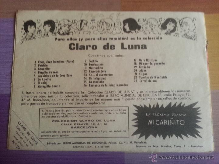Tebeos: Tebeo Colecci&oacute;n Claro de Luna, n&ordm; 24 - Foto 2