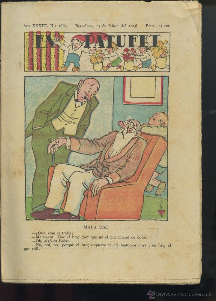 Tebeos: REVISTA PATUFET 15-02-1936 - N&Uacute;M. 1663 (MALLOL, JUNCEDA, CORNET..) - Foto 1