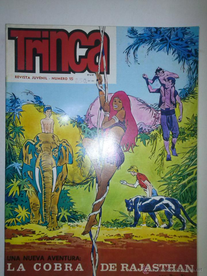 Tebeos: TRINCA-DONCEL- N&ordm; 15 -BERNET-V. DE LA FUENTE-J.BIELSA-PALACIOS-A.DEL CASTILLO-1971-ESCASO-BUENO-8880