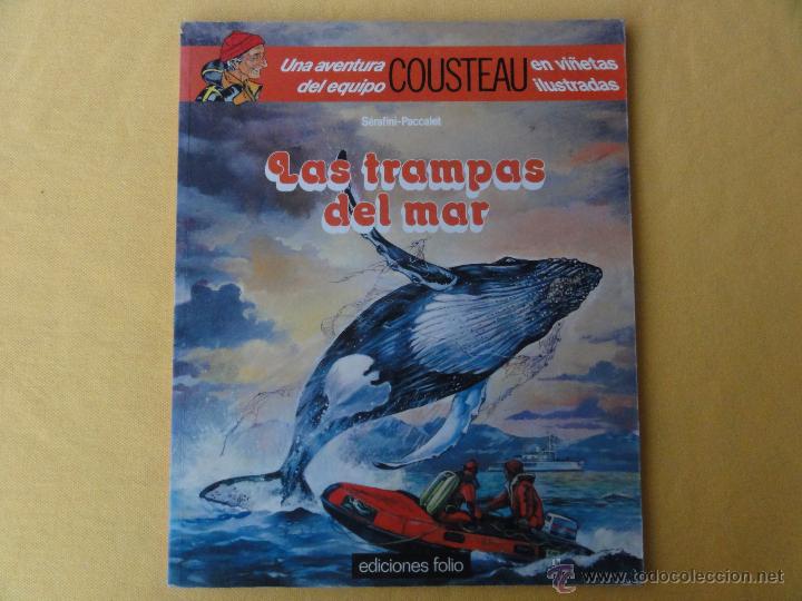 Tebeos: COUSTEAU. ED. FOLIO. LAS TRAMPAS DEL MAR. TAPA R&Uacute;STICA. C-5 - Foto 1