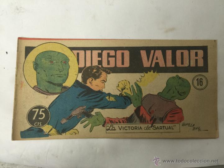 Tebeos: COMIC DIEGO VALOR N&ordm;16. ORIGINAL 1954 - Foto 1