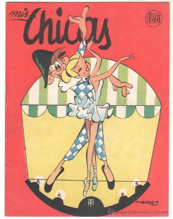 Tebeos: MIS CHICAS N&ordm; 394 CON RECORTABLE, MUY NUVO - 1950 - Foto 1