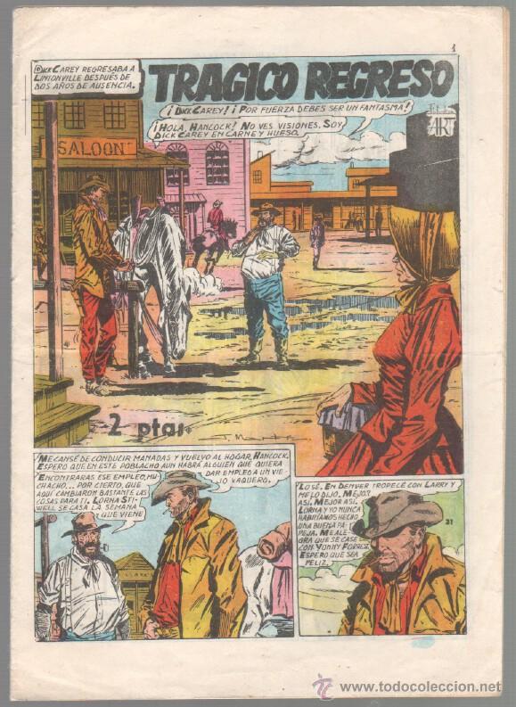 Tebeos: CUENTOS GRAFICOS BOIXHER N&ordm; 7 - ORIGINAL 1967 - TRAGICO REGRESO POR J.MARTI