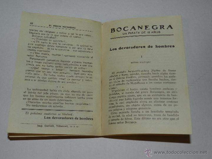 Tebeos: (M0) EL PIRATA BOCANEGRA , COMPLETA , IMP. GARROFE, BARCELONA, ENCUADERNADO - Foto 4