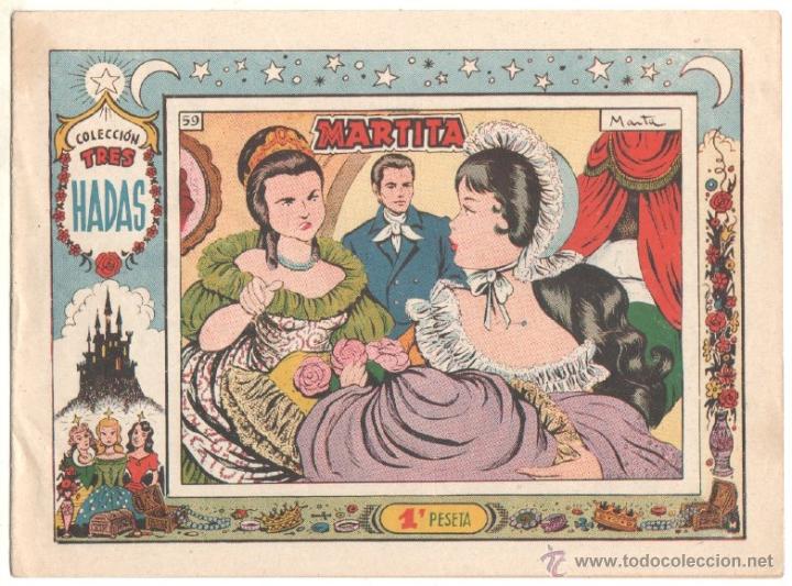 Tebeos: COLECCION TRES HADAS N&ordm; 59 ORIGINAL EDI. INDEDI 1956 - DIBUJOS MARTA -