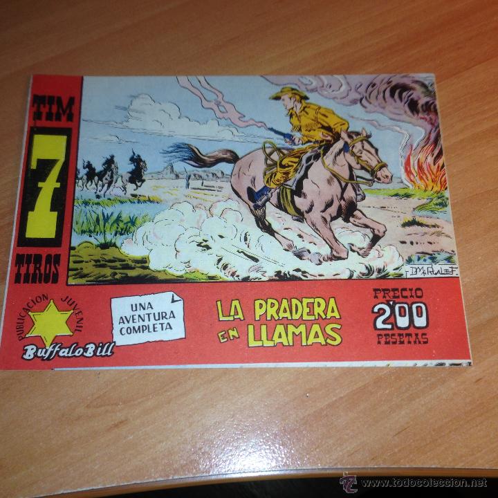 Tebeos: TIM 7 TIROS BUFFALO BILL . LA PRADERA EN LLAMAS (BERNABEU) (COB38) - Foto 1