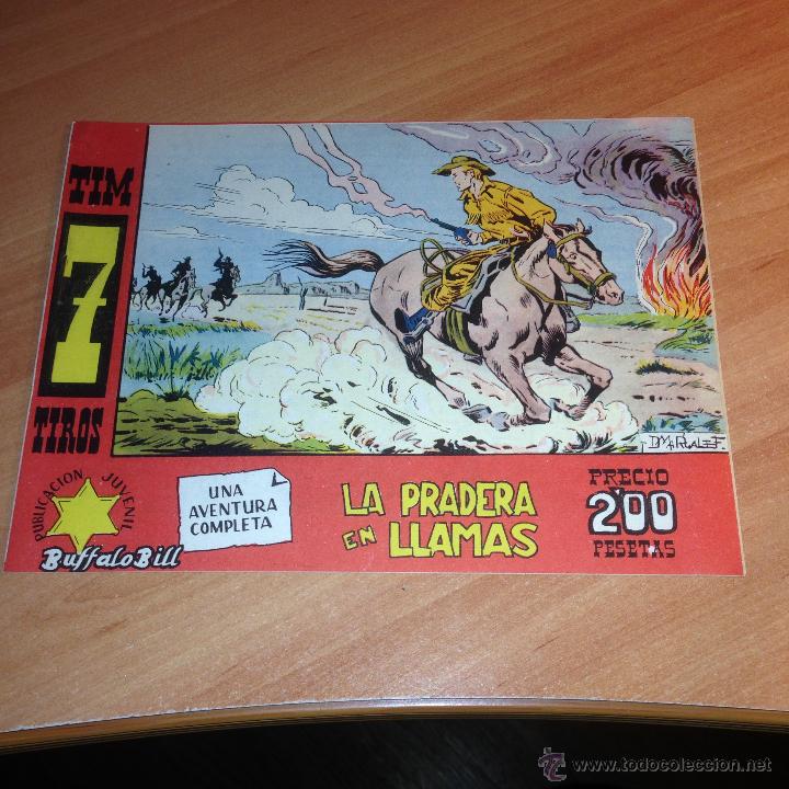 Tebeos: TIM 7 TIROS BUFFALO BILL . LA PRADERA EN LLAMAS (BERNABEU) (COB38) - Foto 1
