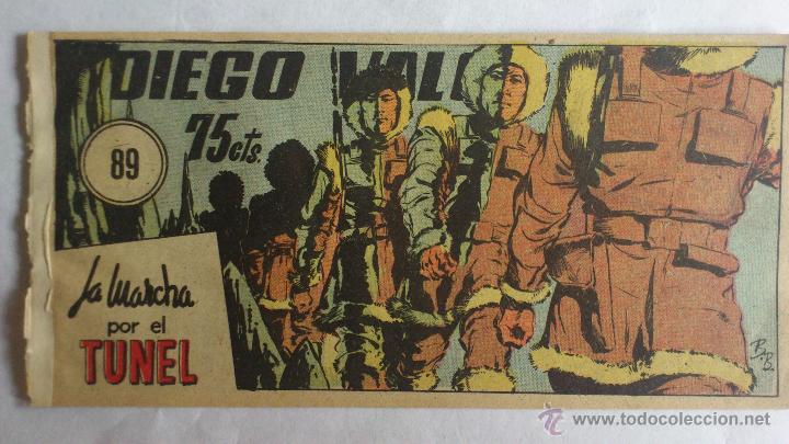 Tebeos: DIEGO VALOR N&ordm; 89 LA MARCHA POR EL TUNEL - Foto 1