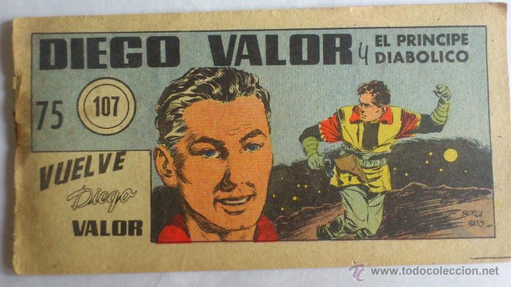 Tebeos: DIEGO VALOR N&ordm; 107 VUELVE DIEGO VALOR - Foto 1