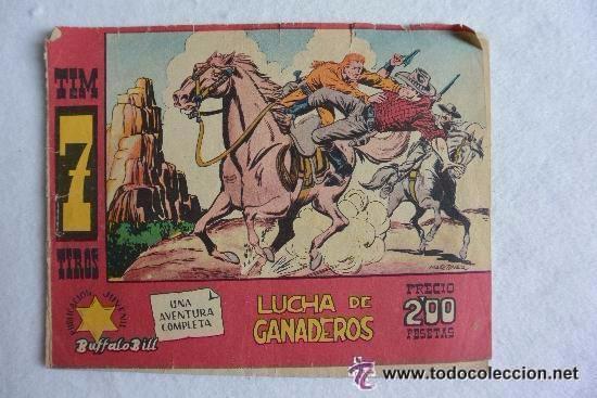 Tebeos: Tebeo TIM 7 TIROS n&ordm; Lucha de ganaderos - Foto 1