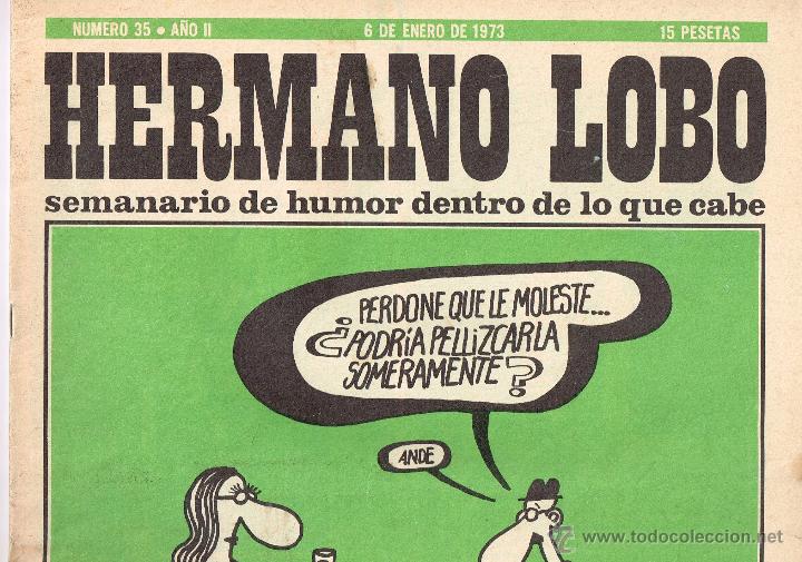 Tebeos: Hermano lobo,semanario de humor,35. - Foto 1