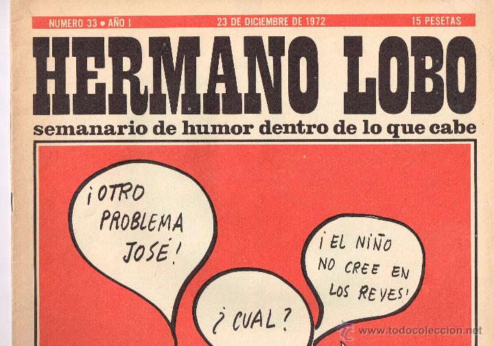 Tebeos: Hermano lobo,semanario de humor 33. - Foto 1