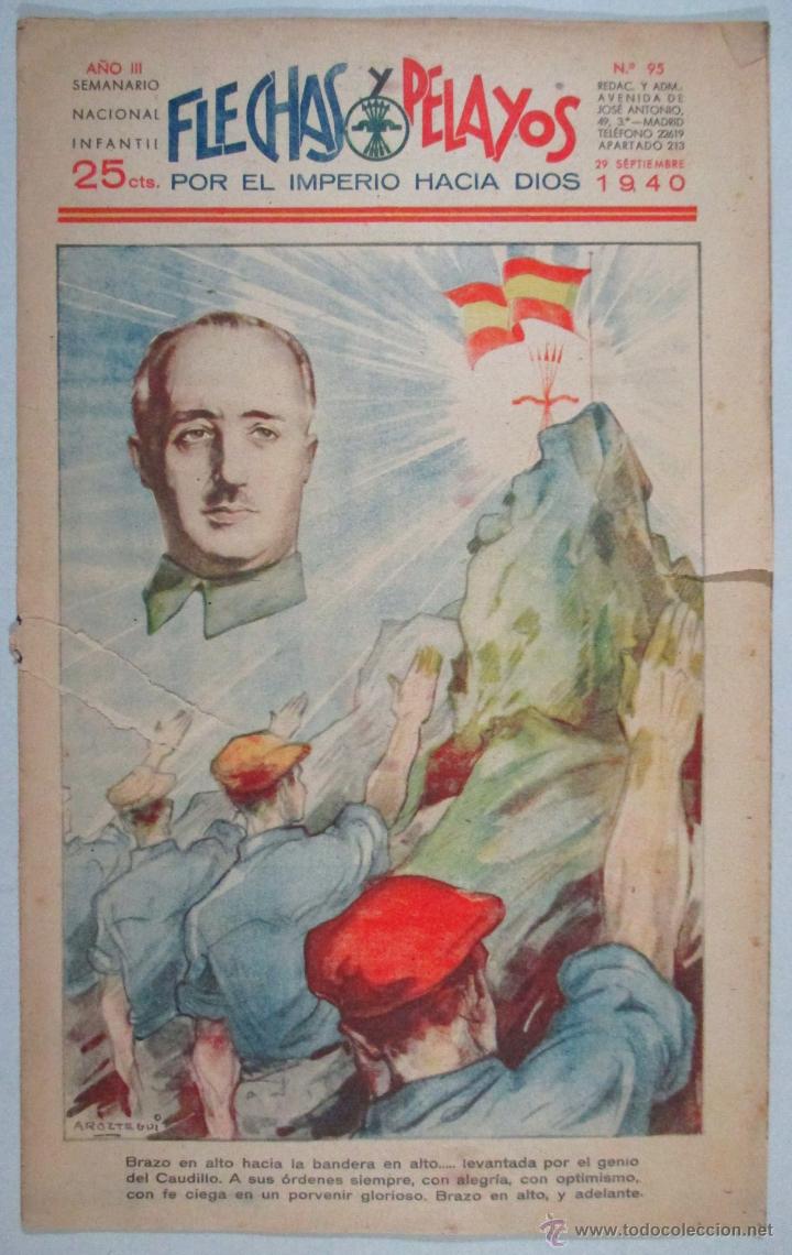 Tebeos: FLECHAS Y PELAYOS , N&ordm; 95 , A&Ntilde;O 1940 - Foto 1