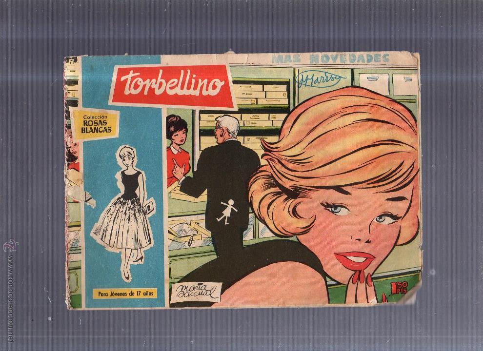 Tebeos: TEBEO TORBELLINO. COLECCION ROSAS BLANCAS. N&ordm; 71. - Foto 1