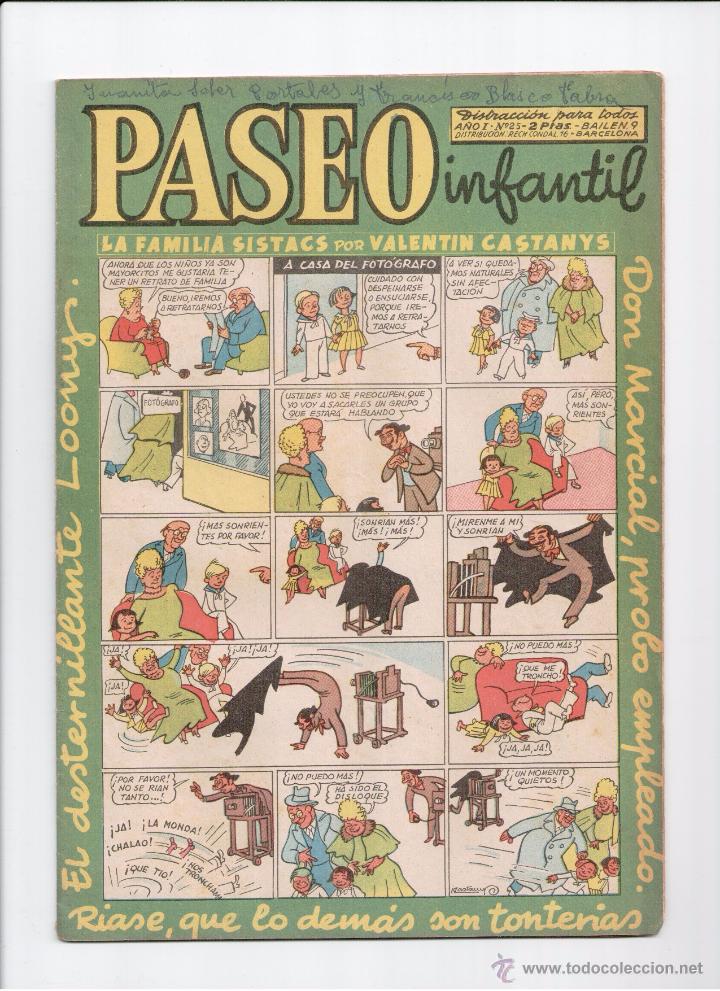 Tebeos: PASEO INFANTIL N&ordm; 25   ED.GENERALES 1956