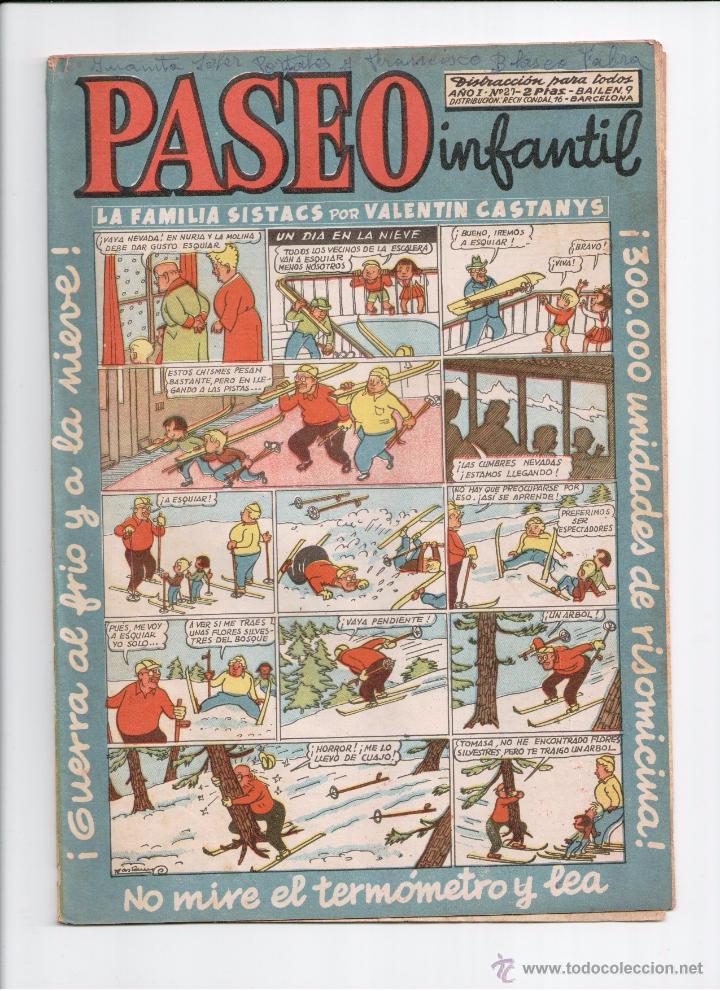 Tebeos: PASEO INFANTIL N&ordm; 27  ED.GENERALES 1956
