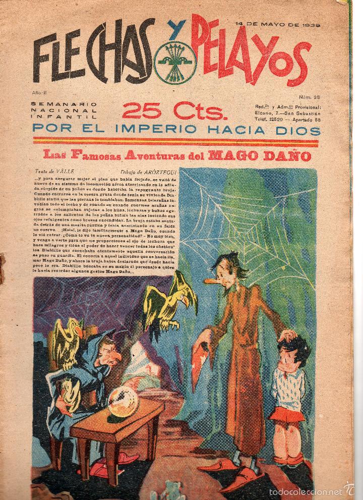 Tebeos: FLECHA Y PELAYOS N&ordm; 23 A&Ntilde;O 1939 - Foto 1