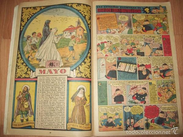 Tebeos: FLECHAS Y PELAYOS : ALMANAQUE 1944 - Foto 3