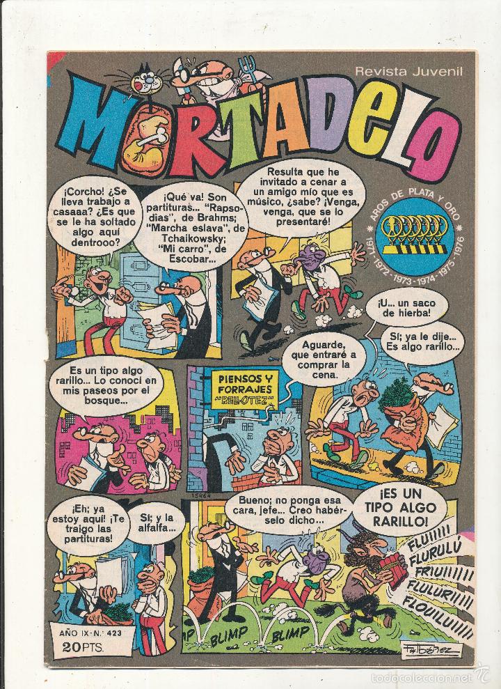Tebeos: Mortadelo n&ordm;  423. Bruguera. - Foto 1