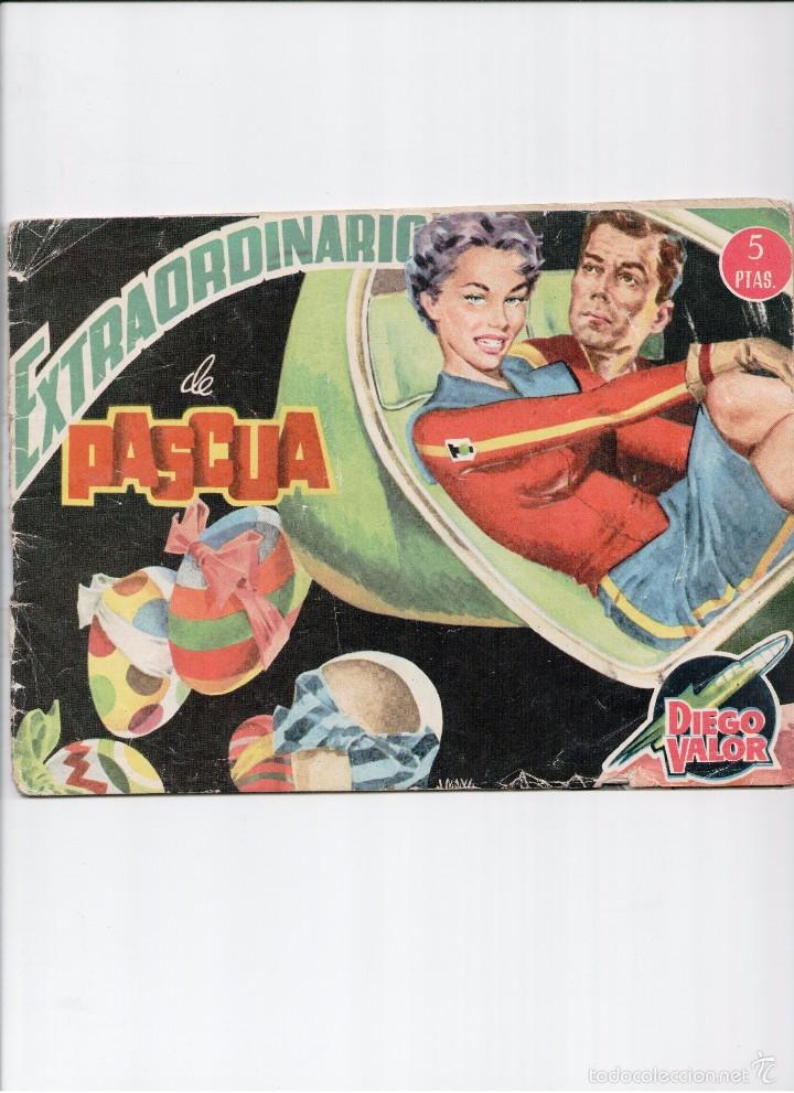 Tebeos: DIEGO VALOR -EXTRAORDINARIO DE PASCUA- EDICIONES CID 1958 - Foto 1