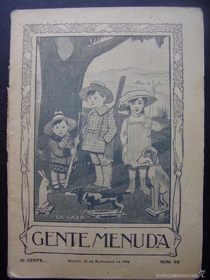 Tebeos: GENTE MENUDA N&ordm; 99, EJEMPLAR DE 1909 - Foto 1