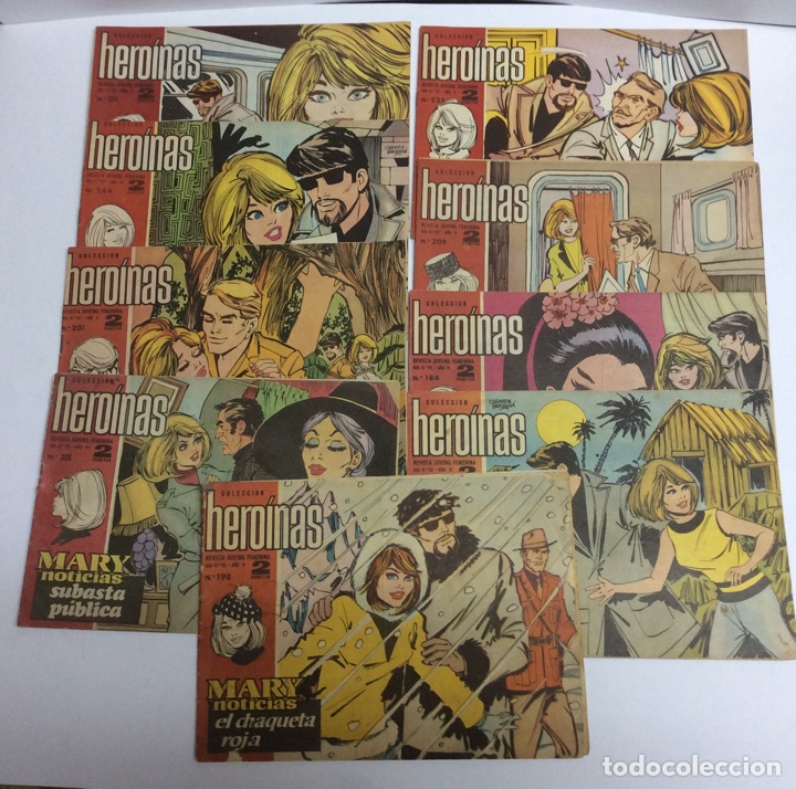 Comics: Colecci&oacute;n heroinas revista juvenil femenina lote 9 n&uacute;meros