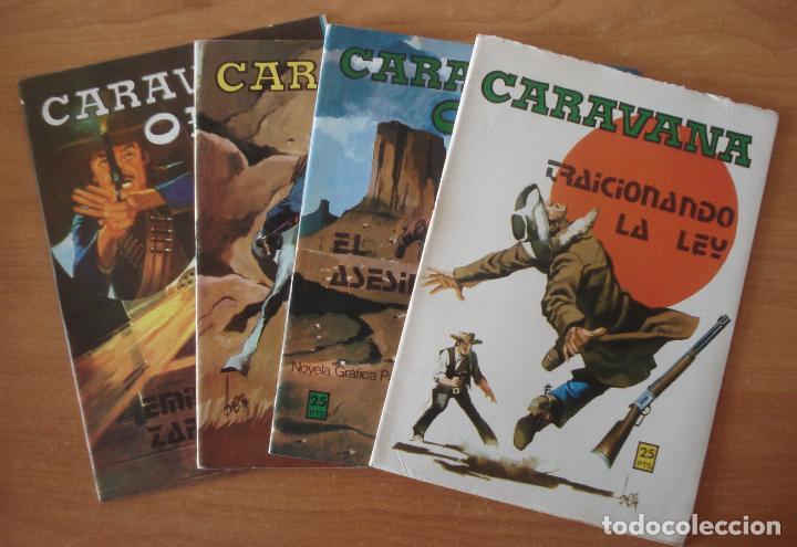 Tebeos: Lote de 4 comics CARAVANA OESTE. Editorial Vilmar. A&ntilde;o 1978. - Foto 1