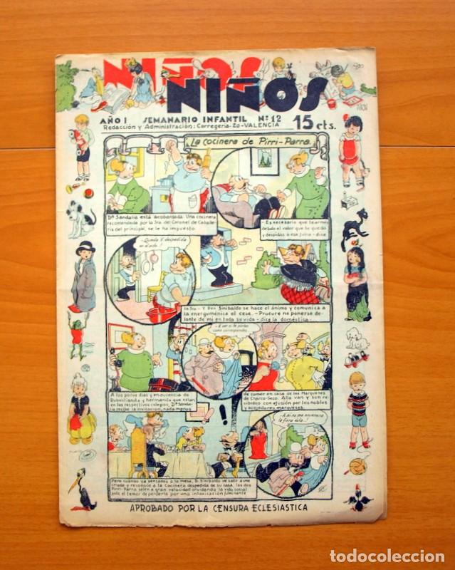 Tebeos: Ni&ntilde;os, n&ordm; 12 - La Gutemberg 1935 - Foto 1