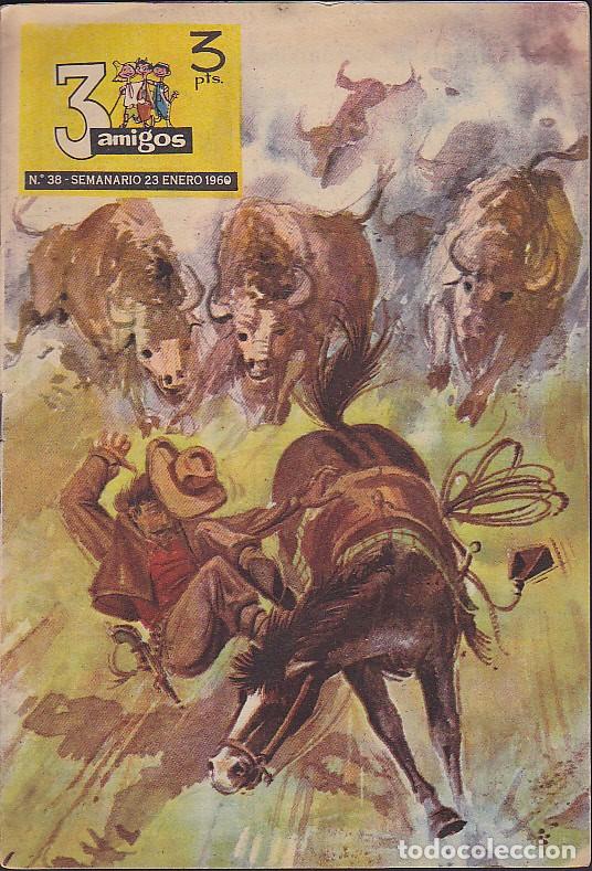 Tebeos: COMIC COLECCION 3 AMIGOS N&ordm; 38  CON TINTIN - Foto 1