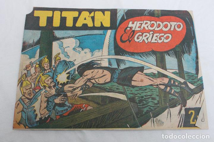 Tebeos: COMIC TITAN N&ordm; 23 1961, EDICIONES ACROPOLIS, SEVILLA, ORIGINAL - Foto 1