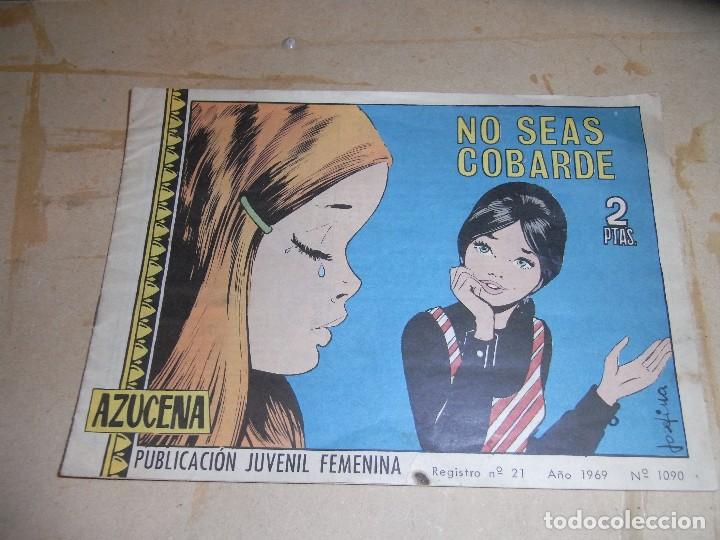 Tebeos: No seas cobarde, Azucena, n&ordm; 1090, a&ntilde;o 1969 - Foto 1