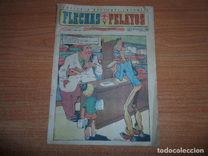 Tebeos: FLECHAS Y PELAYOS N&ordm; 210 ORIGINAL 1942 - Foto 1