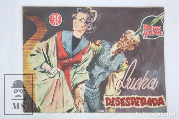 Tebeos: C&oacute;mic Diego Valor. N&ordm; 32. Lucha Desesperada - Ediciones Cid, 1957 - Foto 1