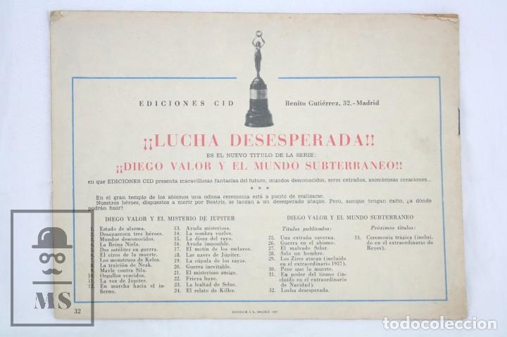 Tebeos: C&oacute;mic Diego Valor. N&ordm; 32. Lucha Desesperada - Ediciones Cid, 1957 - Foto 3