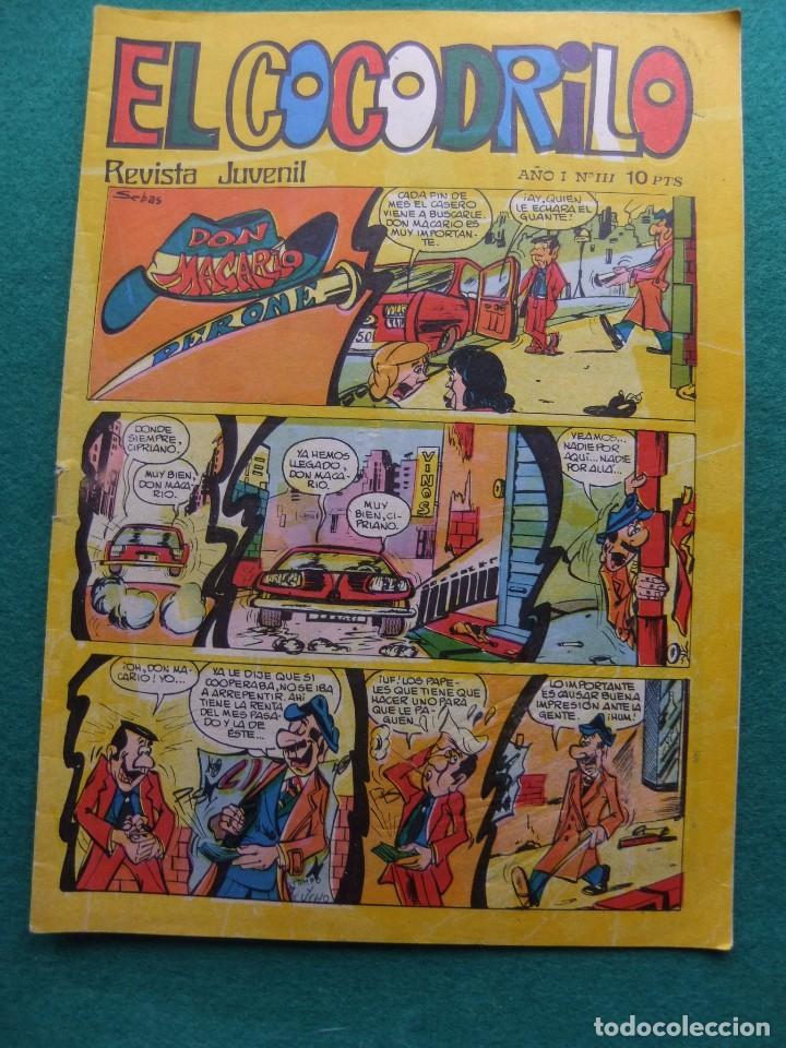 Tebeos: EL COCODRILO A&Ntilde;O 1 NUMERO 3 EDITORIAL VILMAR - Foto 1