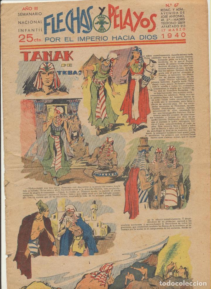 Tebeos: Flechas y Pelayos n&ordm;  67. Fe y Jons  1938. - Foto 1