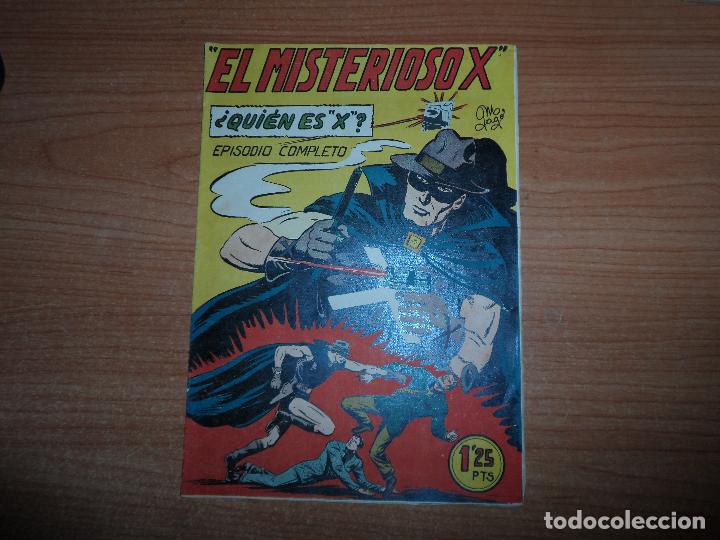 Tebeos: EL MISTERIOSO X N&ordm; 8 EDITORIAL 1950 GARGA ORIGINAL - Foto 1