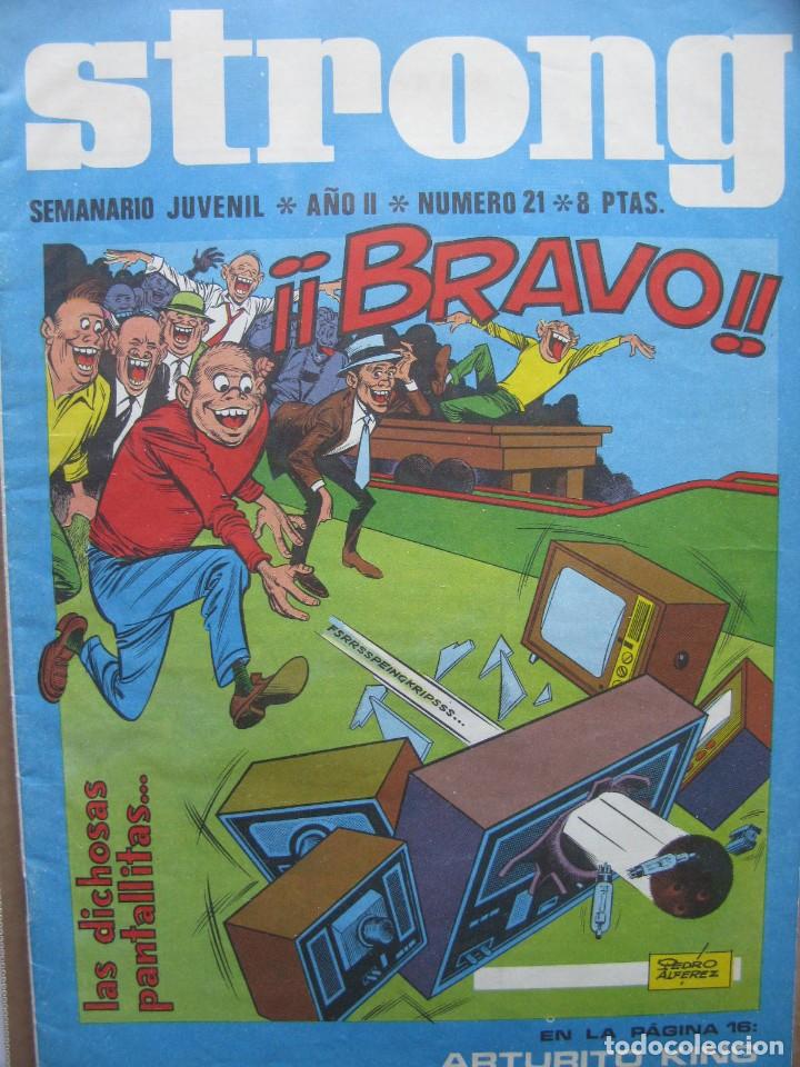 Tebeos: STRONG. SEMANARIO JUVENIL * A&Ntilde;O II * N&Uacute;MERO 21 - Foto 1