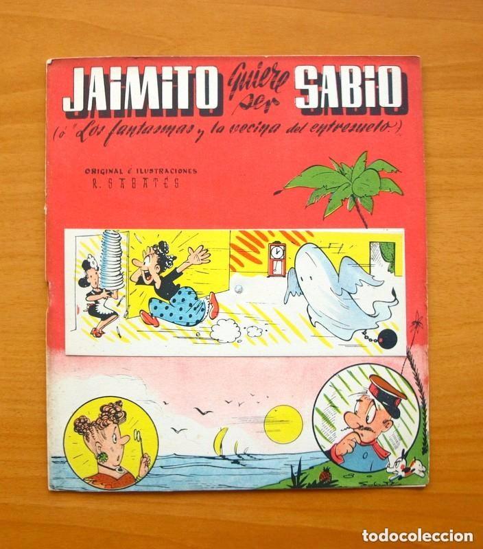 Tebeos: Jaimito quiere ser sabio - Dibujos de Sabat&eacute;s - Foto 1