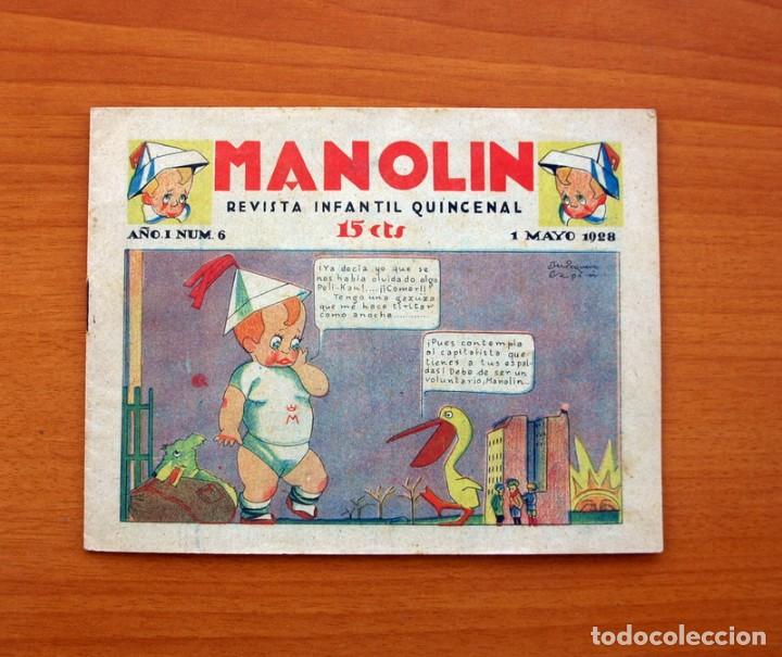 Tebeos: Manolin, n&ordm; 6 - Talleres Offset - 1 de Mayo de 1928 - Foto 1