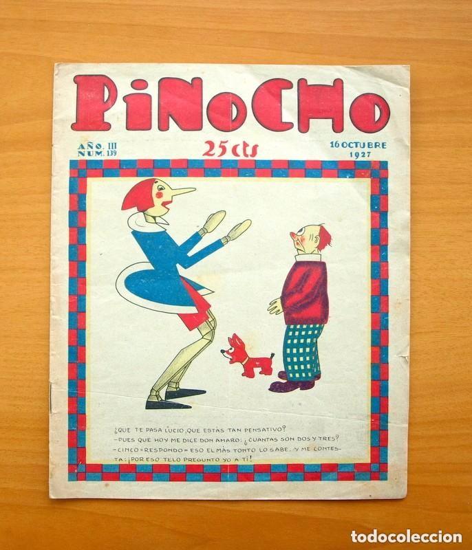 Tebeos: Pinocho, n&ordm; 139 - Editorial Calleja, 16 de octubre de 1927