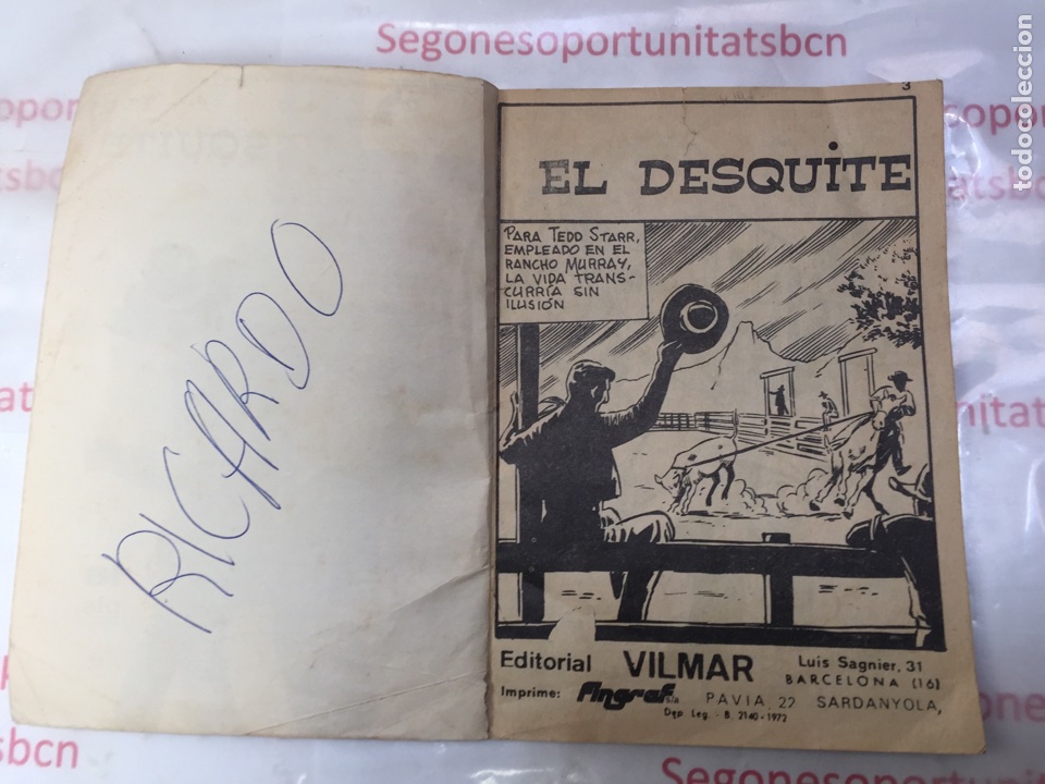 Tebeos: SHERIFF el desquite ediciones VILMAR - Foto 3