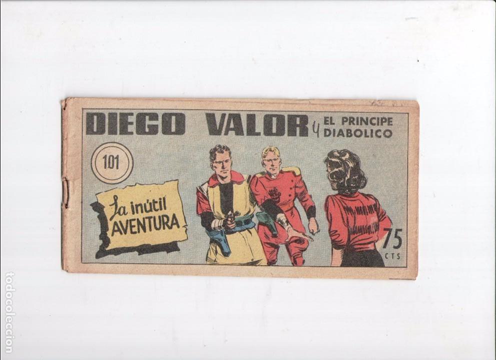 Tebeos: DIEGO VALOR N&ordm; 101 -EDICIONES CID 1954- ORIGINAL - Foto 1