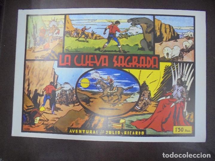 Tebeos: TEBEO. LA CUEVA SAGRADA. AVENTURAS DE JULIO Y RICARDO. - Foto 1