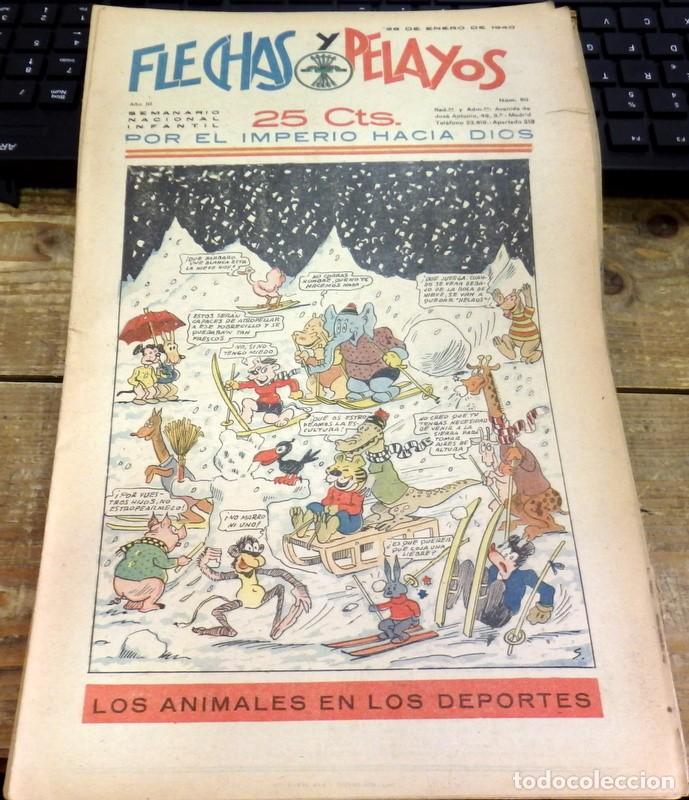 Tebeos: FLECHAS Y PELAYOS - A&Ntilde;O III, NUMERO 60 - Foto 1