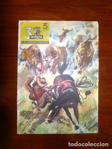 Tebeos: 3 AMIGOS. N&ordm; 38 ; 23 enero 1960 - Foto 1