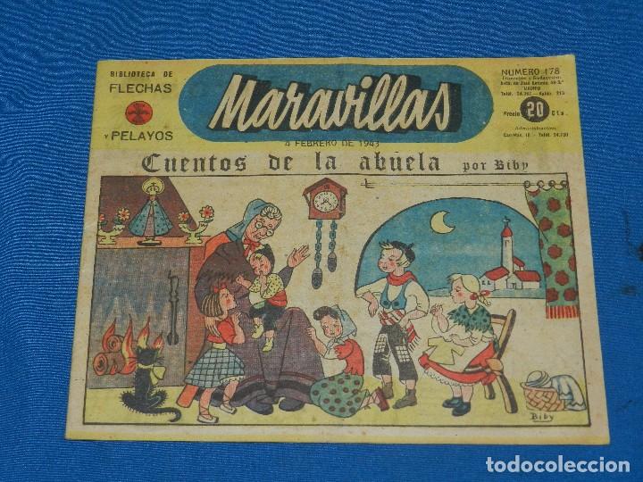 Giornalini: (M6) MARAVILLAS NUM 178 BIBLIOTECA FLECHAS Y PELAYOS 1943 , SE&Ntilde;ALES DE USO